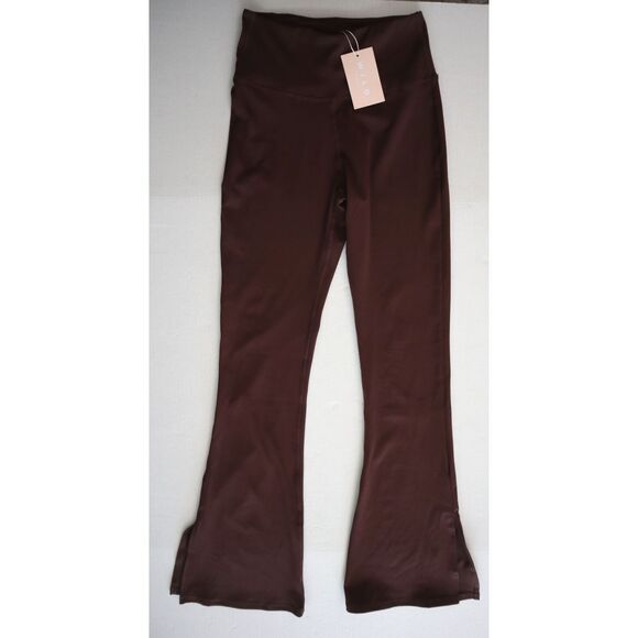 Wilo The Label WL-239 Women Sz S Chocolate Brown Flare Leg Leggings & Sports Bra - Picture 7 of 15